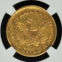 1853-D Half Eagle - No Motto $5 NGC AU53 CAC