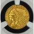 1929 $2.5 Indian Gold Quarter Eagle NGC MS63 CAC