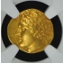 Agathocles, 317-289 BC SICILY, SYRACUSE AV Gold Decadrachm  50 Litrai NGC AU50 Fine Style