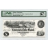$10 Lewiston Maine Obsolete Currency Specimen ME385UNL10 PMG SUPERB GEM 67 EPQ