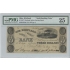 1837 $3 Kirtland Safety Society Bank Ohio Obsolete Note Anti-Banking OH245G6a PMG VF25 Very Fine Joseph Smith