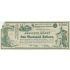 1880 $1000 Absolute Money Greenback-Labor Political Note W/ Advertising Print