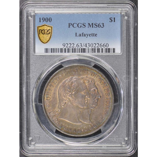 LAFAYETTE 1900 $1 Silver Commemorative PCGS MS63 Nice Color