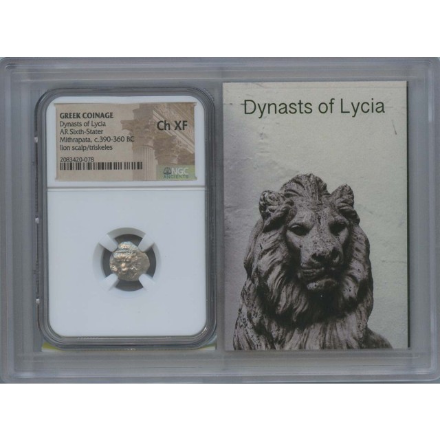 390-360 Dynasts of Lycia AR Sixth Stater Greek NGC XF45 Story Vault