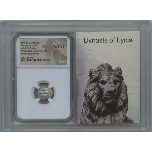 390-360 Dynasts of Lycia AR Sixth Stater Greek NGC VF35 Story Vault