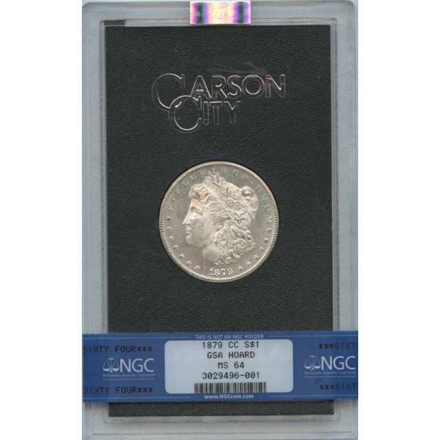 1879-CC Morgan Dollar GSA HOARD S$1 NGC MS64