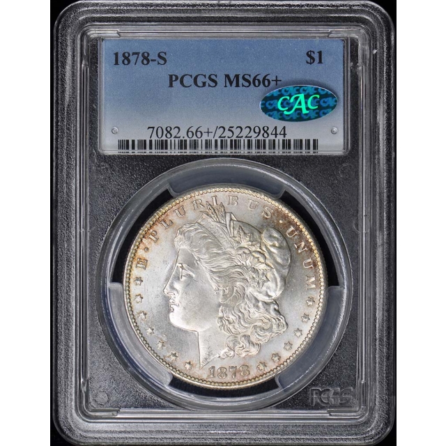 1878-S $1 Morgan Dollar PCGS MS66+ (CAC)