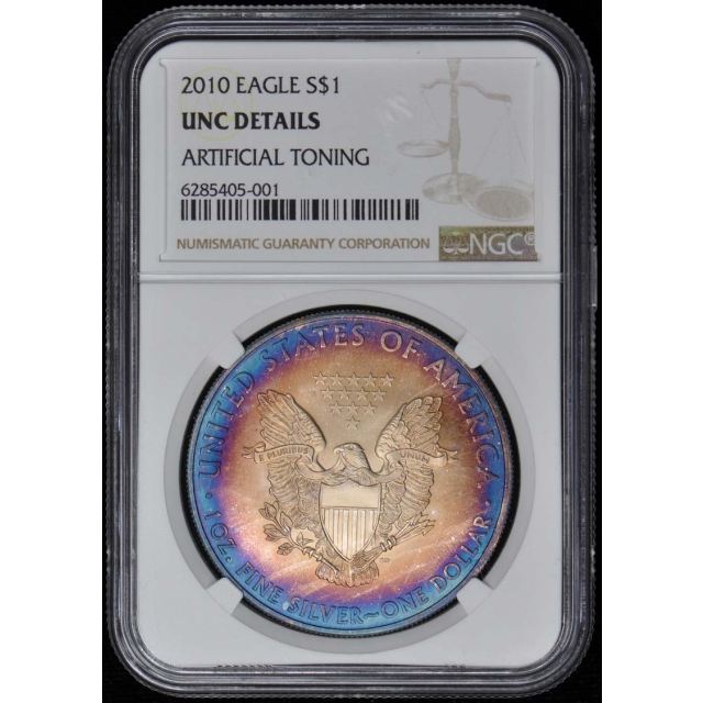 2010 EAGLE S$1 NGC Toned UNC Details