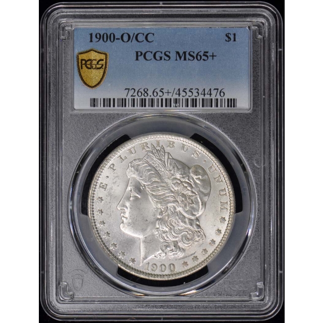 1900-O/CC $1 Overmintmark Morgan Dollar PCGS MS65+
