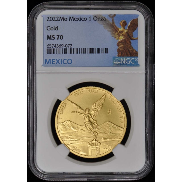2022 Mo Mexico 5PC SET Onza Gold Libertad NGC MS70 1oz-1/20