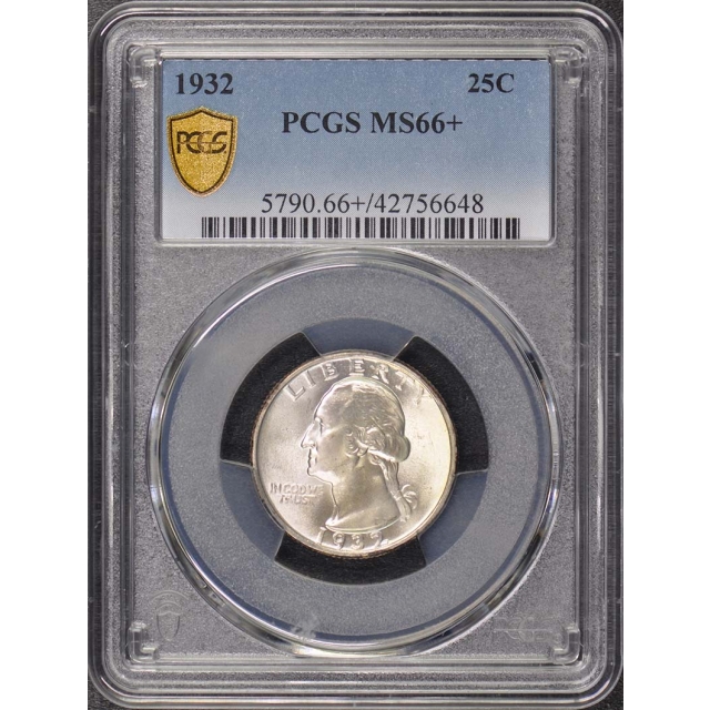 1932 25C Washington Quarter PCGS MS66+