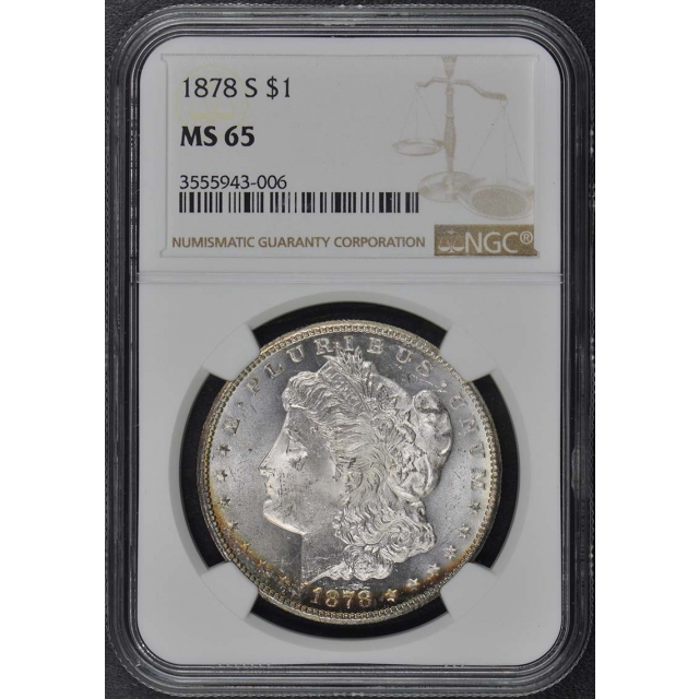 1878-S Morgan Dollar S$1 NGC MS65