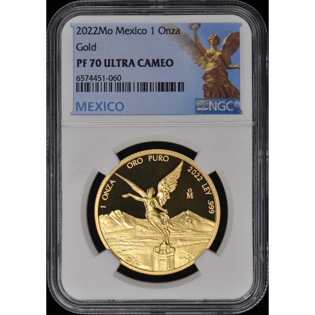 2022 Mo Mexico 5PC SET Onza Gold Libertad NGC PF70 1oz-1/20