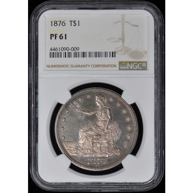 1876 Trade Dollar T$1 NGC PR61