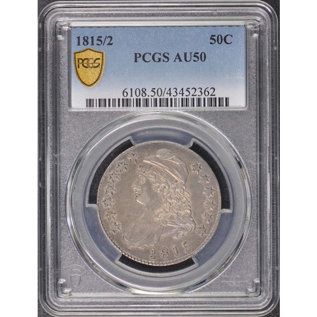 1815/2 50C Capped Bust Half Dollar PCGS AU50