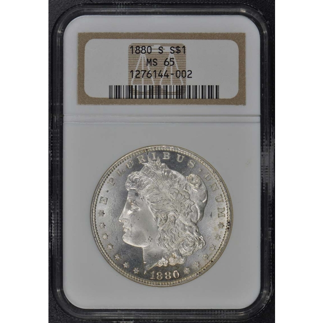 1880-S Morgan Dollar S$1 NGC MS65