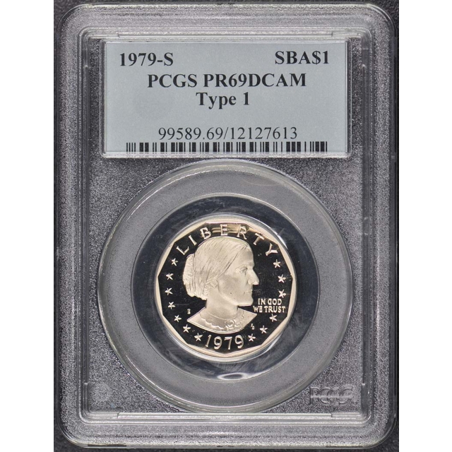 1979-S SBA$1 Type 1 Susan B. Anthony Dollar PCGS PR69DCAM