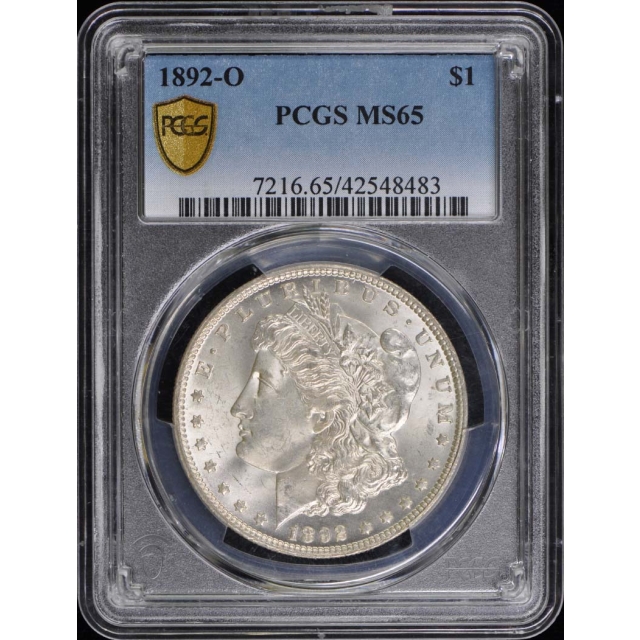 1892-O $1 Morgan Dollar PCGS MS65