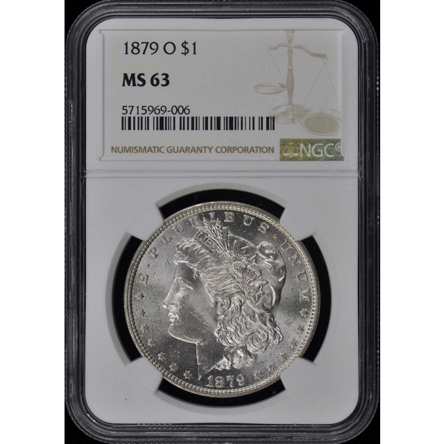 1879-O Morgan Dollar S$1 NGC MS63