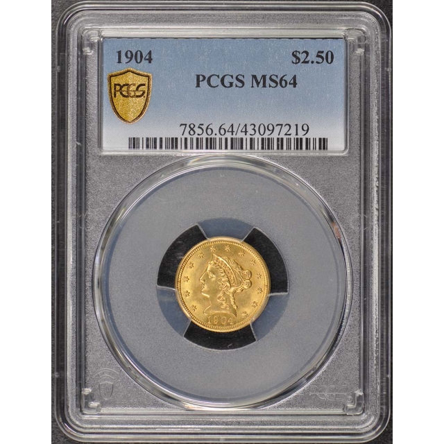 1904 $2.50 Liberty Head Quarter Eagle PCGS MS64
