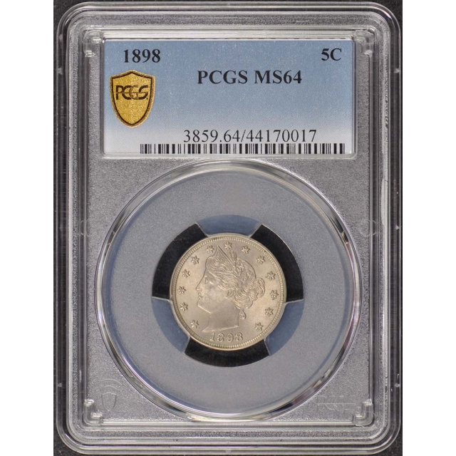 1898 5C Liberty Nickel PCGS MS64
