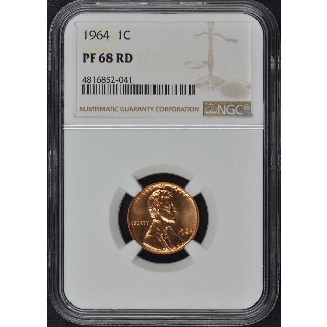 1964 Memorial Reverse Lincoln Cent (Proof) 1C NGC PR68RD