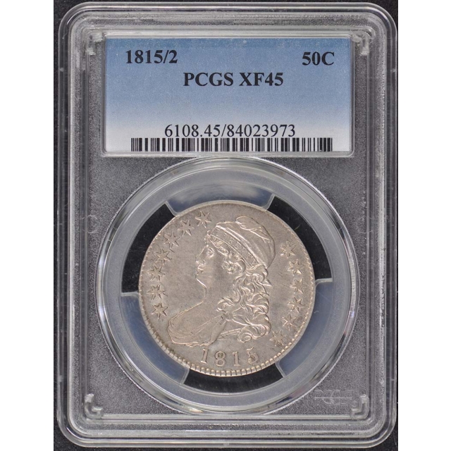 1815/2 50C Capped Bust Half Dollar PCGS XF45