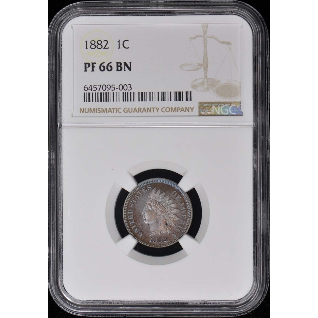 1882 Bronze Indian Cent 1C NGC PR66BN
