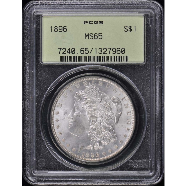 1896 $1 Morgan Dollar PCGS MS65