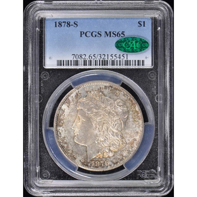 1878-S $1 Morgan Dollar PCGS MS65 (CAC)