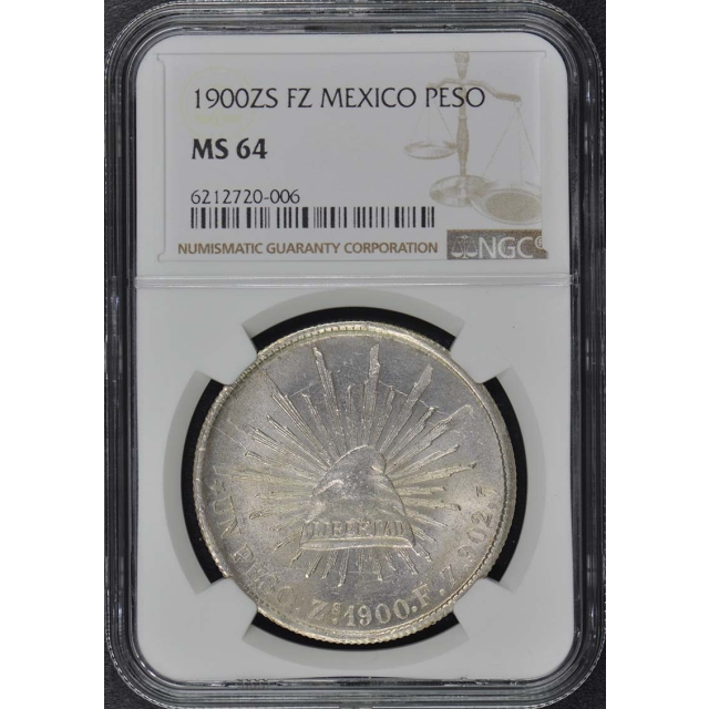 1900ZS FZ MEXICO PESO NGC MS64