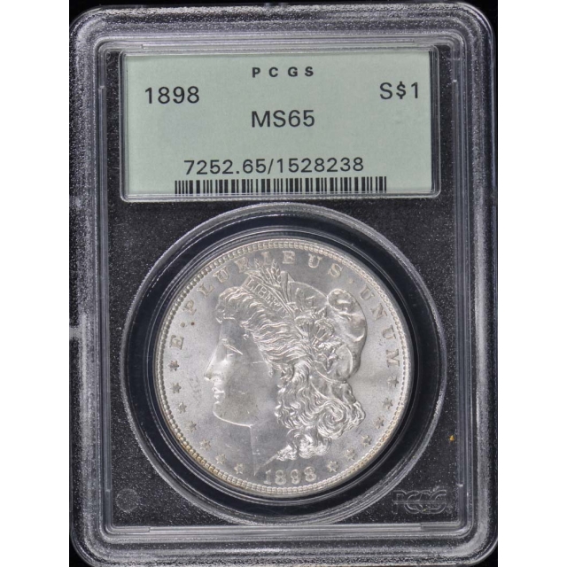 1898 $1 Morgan Dollar PCGS MS65