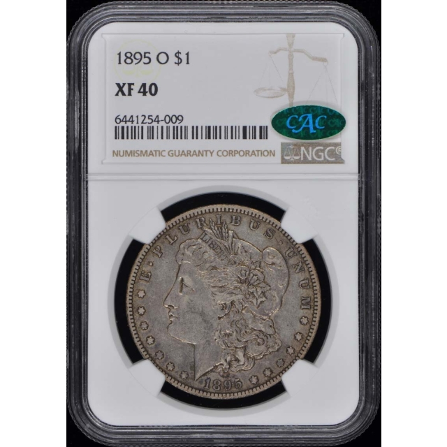 1895-O O Morgan Dollar S$1 NGC XF40 (CAC)