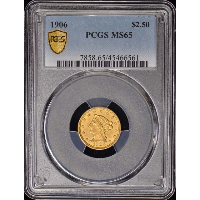 1906 $2.50 Liberty Head Quarter Eagle PCGS MS65