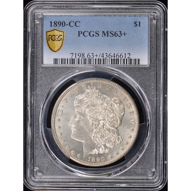 1890-CC $1 Morgan Dollar PCGS MS63+