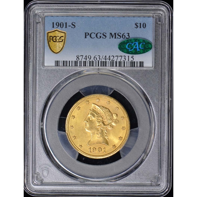 1901-S $10 Liberty Head Eagle PCGS MS63 (CAC)
