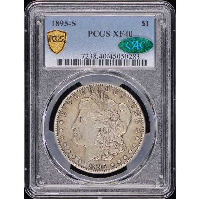 1895-S $1 Morgan Dollar PCGS XF40 (CAC)