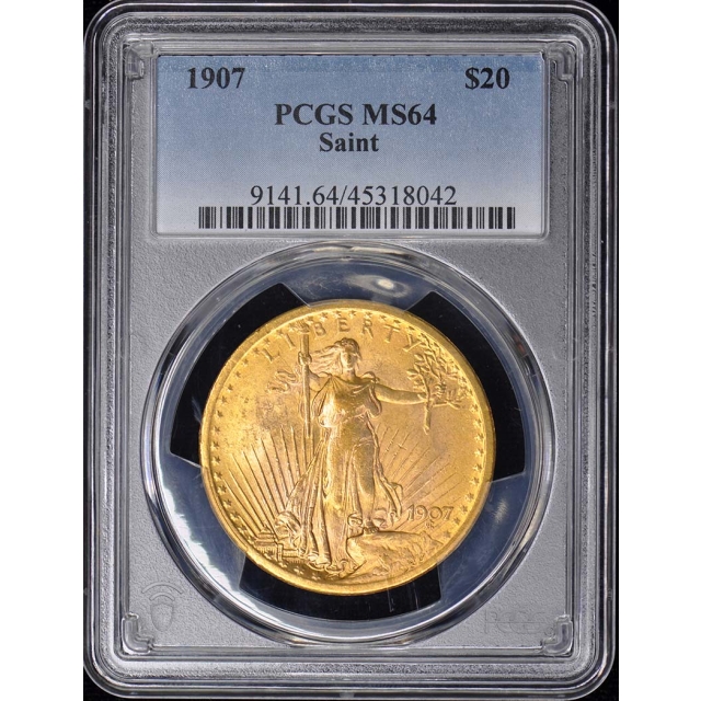 1907 $20 Saint Saint Gaudens PCGS MS64