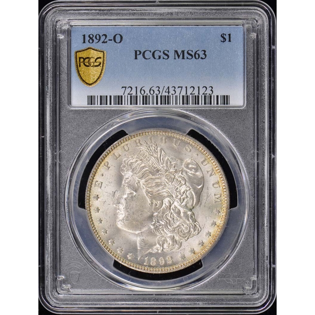 1892-O $1 Morgan Dollar PCGS MS63