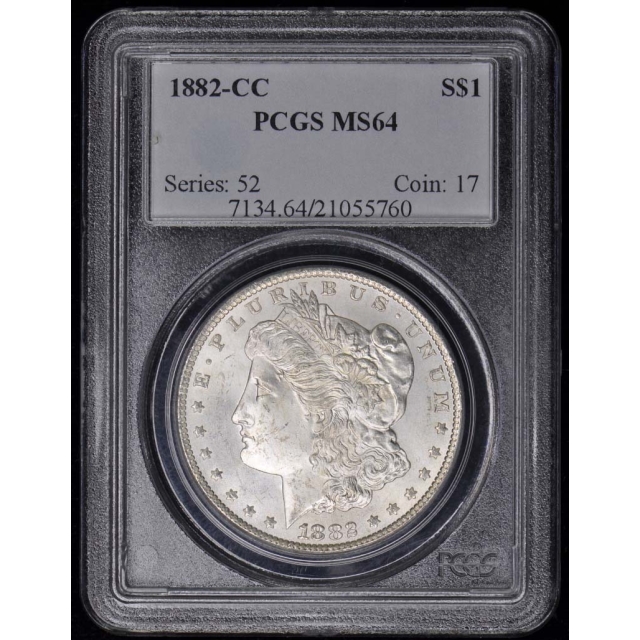 1882-CC $1 Morgan Dollar PCGS MS64