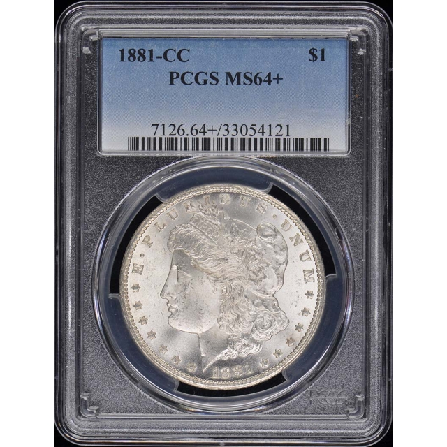 1881-CC $1 Morgan Dollar PCGS MS64+