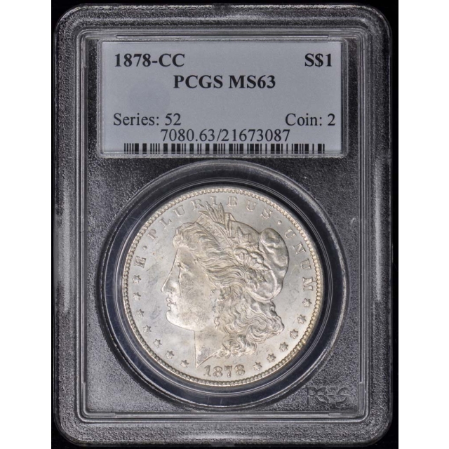 1878-CC $1 Morgan Dollar PCGS MS63