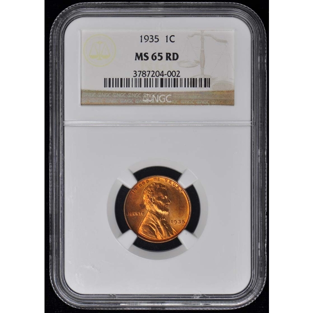 1935 Wheat Reverse Lincoln Cent 1C NGC MS65RD