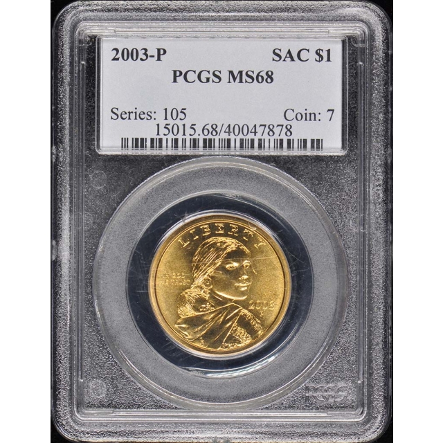 2003-P SAC$1 Sacagawea Dollar PCGS MS68