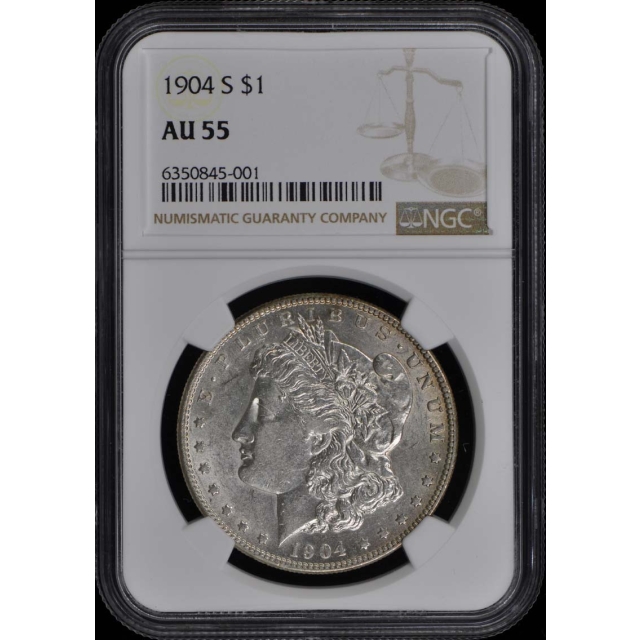 1904-S Morgan Dollar S$1 NGC AU55