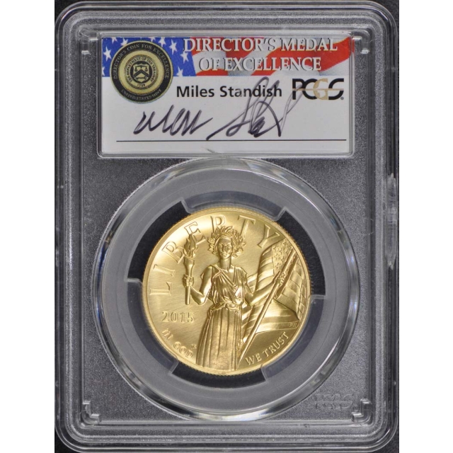 2015-W $100 High Relief PCGS MS70 First Strike