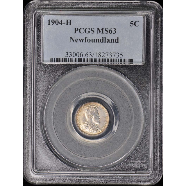 1904-H 5C Mint State - Edward VII PCGS MS63