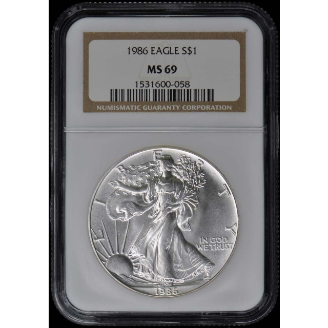 1986 to 2019 34 Coin NGC MS69 Graded Silver Eagle Set