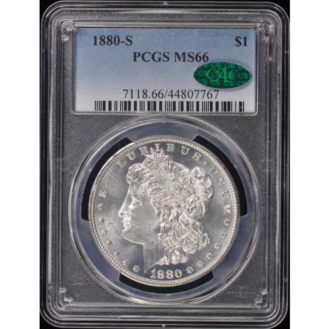 1880-S $1 Morgan Dollar PCGS MS66 (CAC)