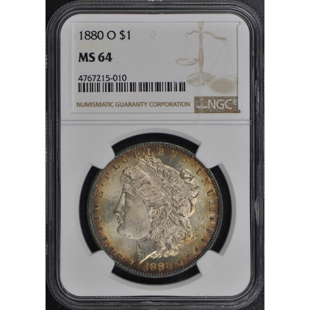 1880-O Morgan Dollar S$1 NGC MS64